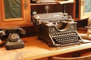 Typewriter Telephone Antique Old